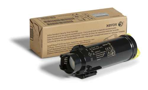 Xerox Genuine Phaser® 6510, WorkCentre® 6515 Yellow Standard capacity Toner Cartridge (1000 Pages) - 106R03475 Xerox Genuine Phaser® 6510, WorkCentre® 6515 Yellow Standard capacity Toner Cartridge (1000 Pages) - 106R03475